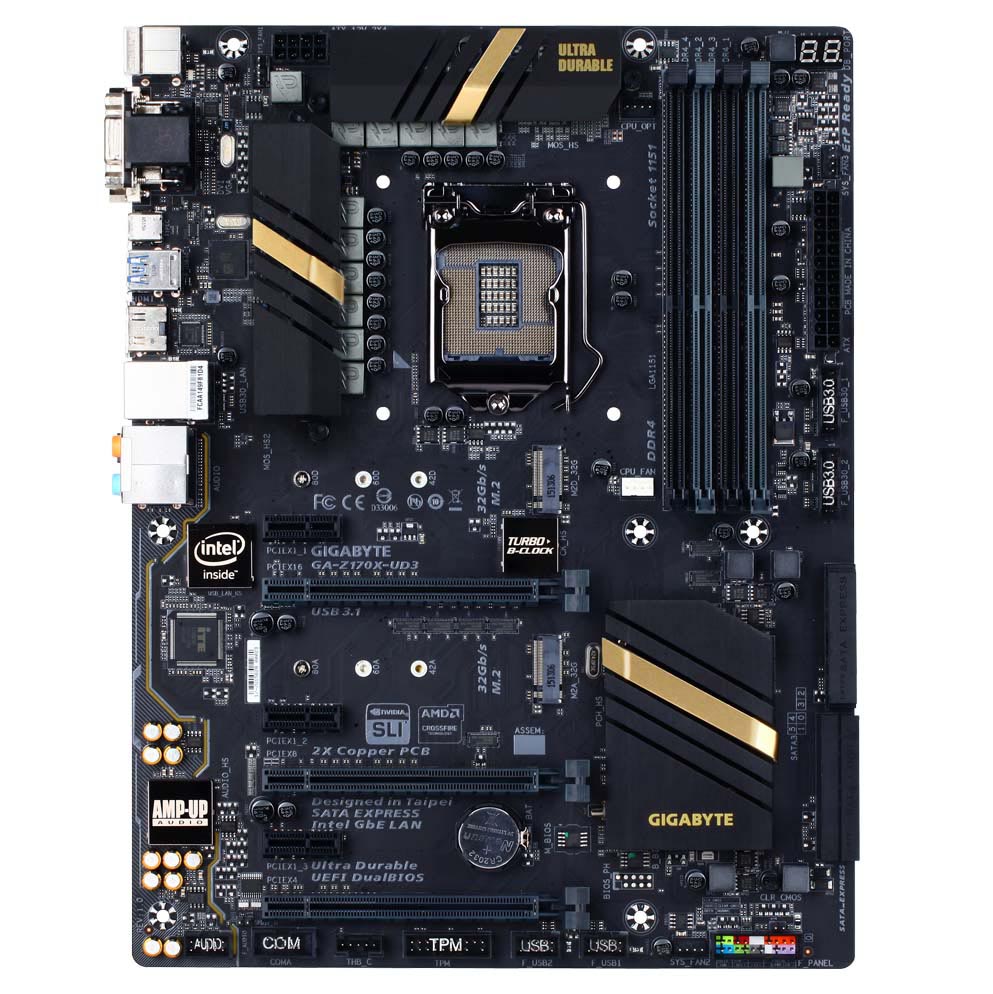 GIGABYTE GA-Z170X-UD3 front
